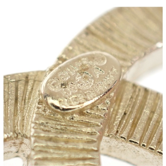 CHANEL Rare 09A Rhinestone Crystal Emerald Cut Diamond💎 Gems CC Pin Brooch Belt - Picture 7 of 10